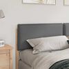 vidaXL T&ecirc;te de lit capitonn&eacute;e Gris Naturel et Clair 200 cm Pin massif