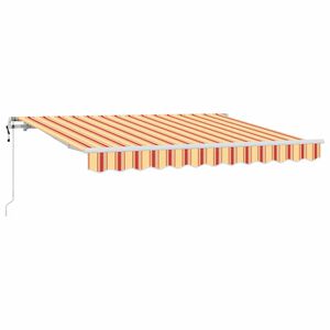 vidaXL Auvent R&eacute;tractable Jaune 350 x 200 cm tissu