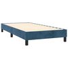 vidaXL Sommier &agrave; lattes de lit et matelas et LED Bleu fonc&eacute; 90x200 cm