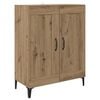 vidaXL Buffet Ch&ecirc;ne artisanal 69,5 x 34 x 90 cm Bois d'ing&eacute;nierie