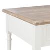 vidaXL Table basse Blanc 100x50x46 cm Bois de Paulownia solide