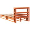 vidaXL Cadre de lit sans matelas cire marron 75x190 cm bois pin massif