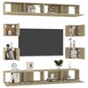 vidaXL Ensemble de meubles TV 8 pcs Chêne sonoma Bois d'ingénierie