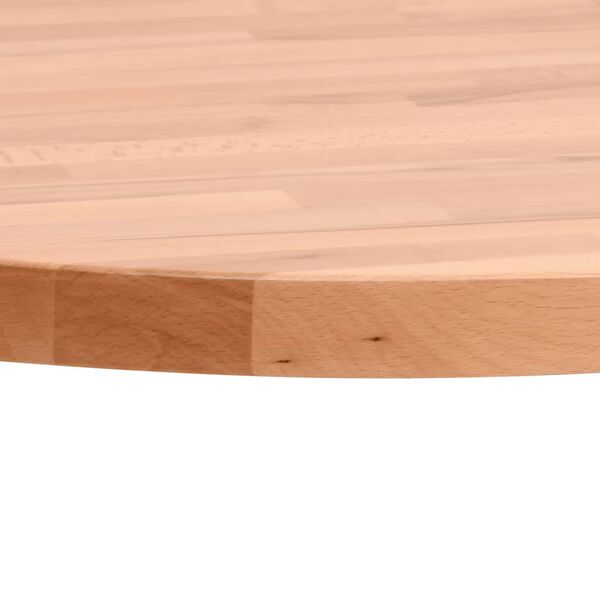 vidaXL Dessus de table Ø60x1,5 cm rond bois massif de hêtre