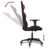 vidaXL Chaise de jeu Noir et rouge bordeaux Similicuir
