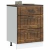 vidaXL Armoire de cuisine Lucca ch&ecirc;ne fum&eacute; bois ing&eacute;nierie