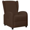 vidaXL Fauteuil &agrave; oreilles marron similicuir