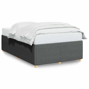 vidaXL Cadre de lit sans matelas gris fonc&eacute; 120x190 cm tissu