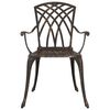 vidaXL Ensemble de salle &agrave; manger pour jardin 7 pcs Bronze