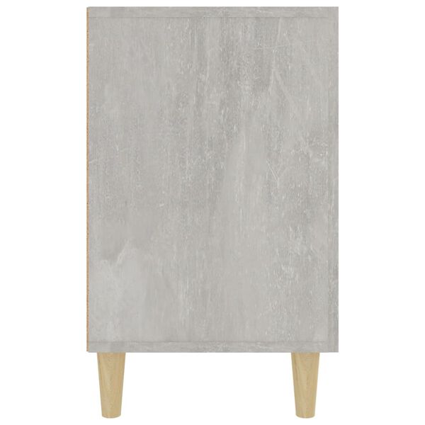 vidaXL Buffet gris béton 100x36x60 cm bois d'ingénierie