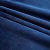 vidaXL Rideaux occultants et crochet 2pcs Velours Bleu fonc&eacute; 140x225cm