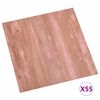 vidaXL Planches de sol 55 pcs Rouge 5,11 m&sup2; PVC