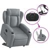 vidaXL Fauteuil inclinable Gris clair Tissu
