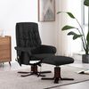 vidaXL Fauteuil de massage inclinable avec repose-pied Noir Similicuir