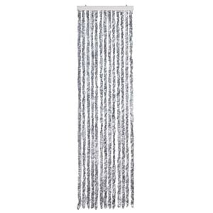 vidaXL Moustiquaire Blanc et gris 56x200 cm Chenille