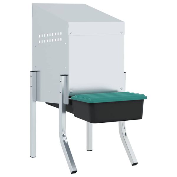 vidaXL Nichoir à poules1 compartiment avec pieds en acier galvanisé