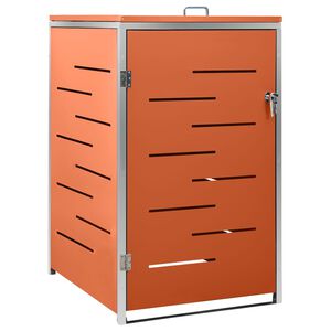 vidaXL Abri pour poubelle 69x77,5x112,5 cm Inox