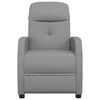 vidaXL Fauteuil de massage Gris clair Tissu