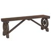 vidaXL Bancs de jardin lot de 2 bois de sapin massif