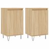 vidaXL Buffets 2 pcs chêne sonoma 40x35x70 cm bois d'ingénierie