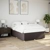 vidaXL Cadre de lit sans matelas marron foncé 140x190 cm tissu