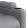 vidaXL Fauteuil inclinable électrique gris clair tissu