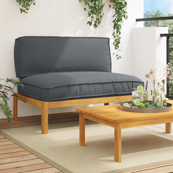 vidaXL Ensemble de Canap&eacute;s avec coussin Anthracite 120 x 92 x 69 cm