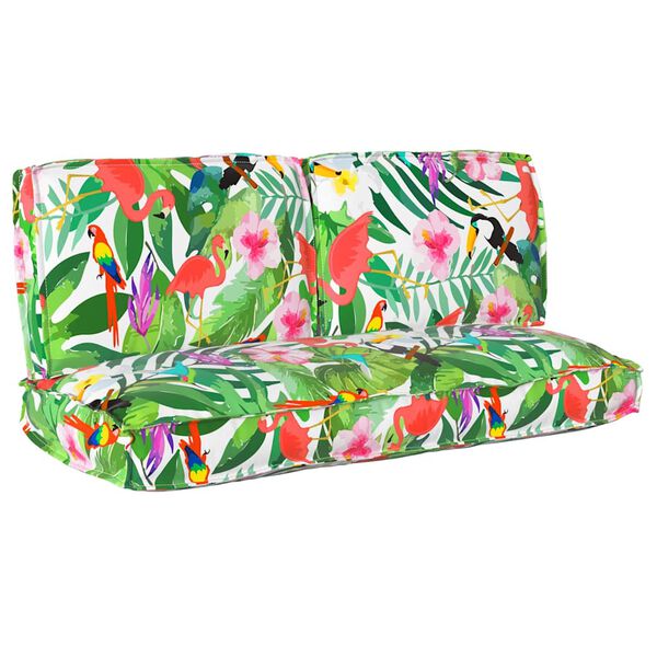 vidaXL Ensemble de coussins Floral 3 pcs Multicolore Tissu Oxford