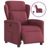 vidaXL Fauteuil inclinable &eacute;lectrique Rouge bordeaux Tissu