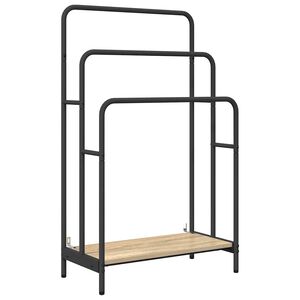 vidaXL Porte-v&ecirc;tements avec &eacute;tag&egrave;re Ch&ecirc;ne Sonoma 60 x 30 x 100,5 cm
