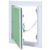 vidaXL Panneau d'Acc&egrave;s Vert et Argent 25 x 30 cm Aluminium et Pl&acirc;tre