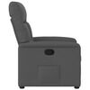 vidaXL Fauteuil inclinable en tissu gris fonc&eacute;