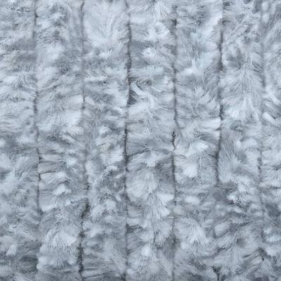 vidaXL Moustiquaire Blanc et gris 100x220 cm Chenille
