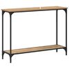 vidaXL Table console avec &eacute;tag&egrave;re ch&ecirc;ne artisanal 101 x 30.5 x 75 cm