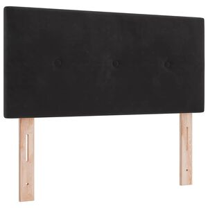 vidaXL T&ecirc;te de lit Noir 80 cm Velours