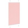vidaXL Store pliss&eacute; rose 80x100 cm largeur du tissu 79,4 cm polyester