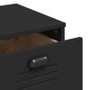 vidaXL Buffet VIKEN noir 80x40x190 cm bois massif de pin