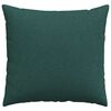 vidaXL Coussins de canapé 2 pcs Vert foncé 45 x 45 cm tissu