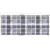 vidaXL Coussins de chaise jardin &agrave; dossier haut lot de 4 carreaux gris