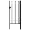 vidaXL Porte de Cl&ocirc;ture BOXTEL 103 x 250 cm Acier enduit de poudre