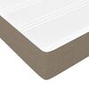 vidaXL Matelas de lit à ressorts ensachés taupe 120x190x20 cm Tissu