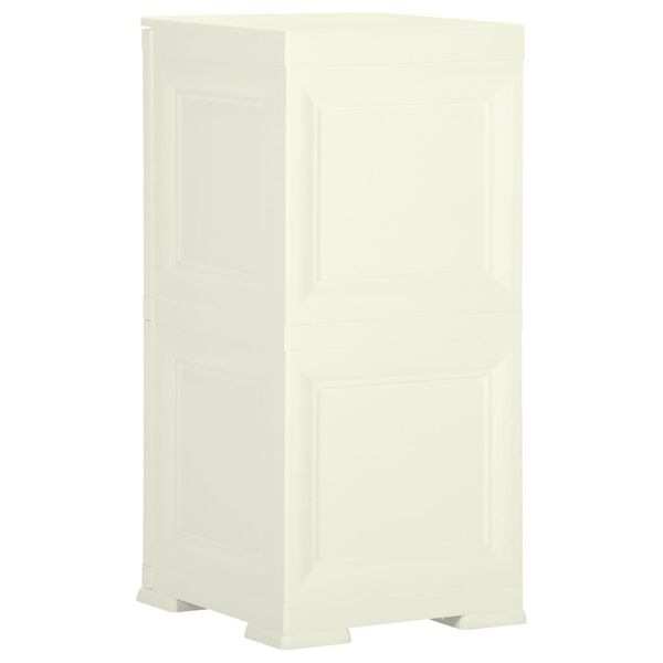 vidaXL Armoire plastique 40x43x85,5 cm design bois glace à la vanille