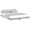 vidaXL Cadre de lit sans matelas sonoma gris 160x200cm bois ing&eacute;nierie
