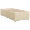 vidaXL Cadre de lit sans matelas crème 100x200 cm tissu