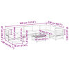 vidaXL Salon de jardin 9 pcs avec coussins bois de pin massif