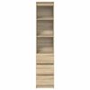 vidaXL Buffet haut ch&ecirc;ne sonoma 37,5x35x180 cm bois d'ing&eacute;nierie