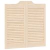 vidaXL Portes battantes Naturel 80 x 40 cm Bois de pin massif
