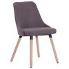 vidaXL Chaises &agrave; manger lot de 4 taupe tissu
