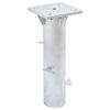 vidaXL Base de parasol enterr&eacute; argent&eacute; 16x16x39,5 cm acier