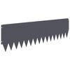 vidaXL Bordure de Pelouse 20 pcs 103 x 30 cm Acier Anthracite